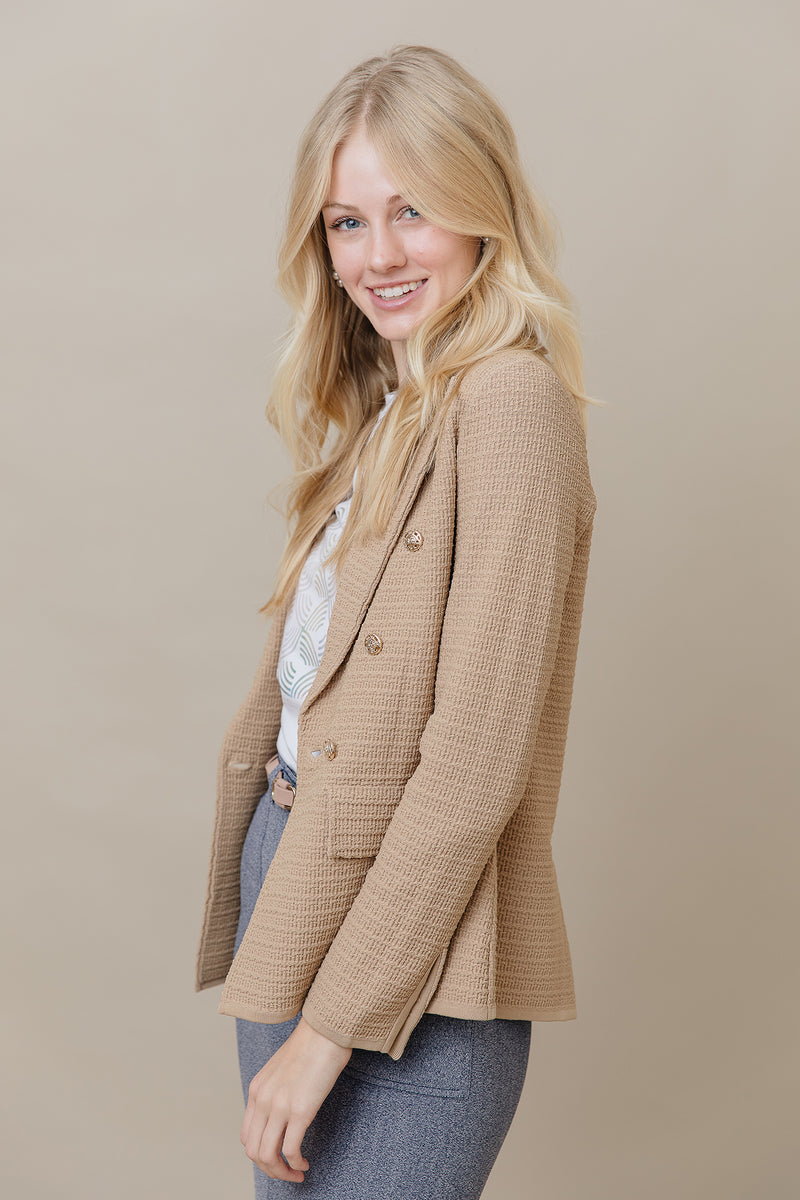 The Monaco Blazer in Latte