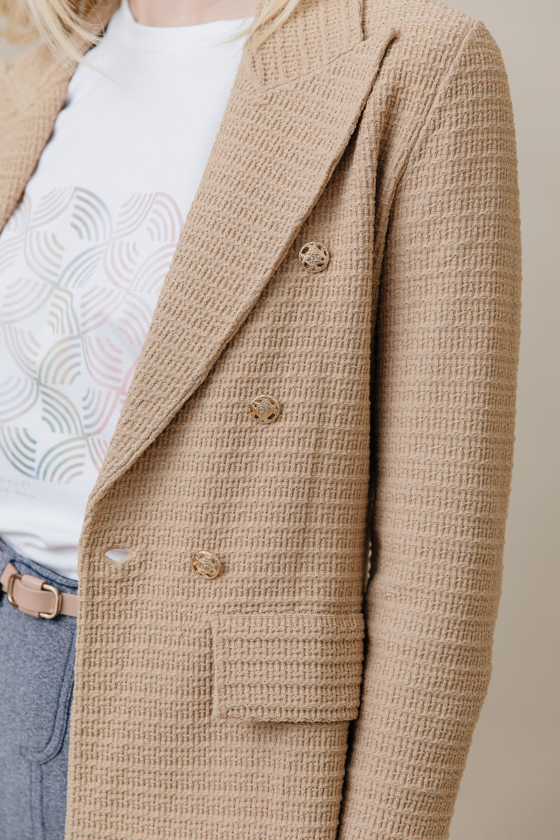 The Monaco Blazer in Latte