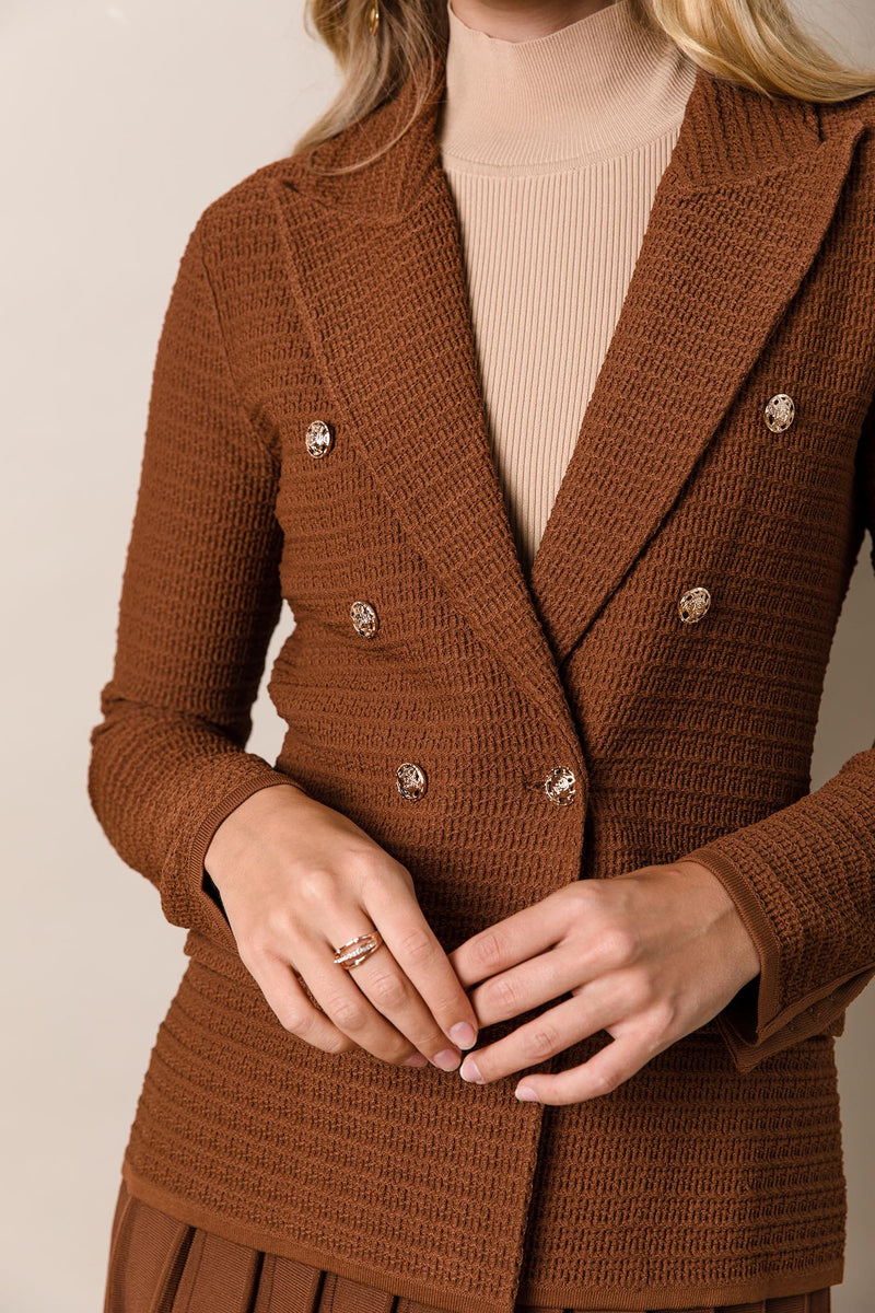 The Monaco Blazer in Caramel