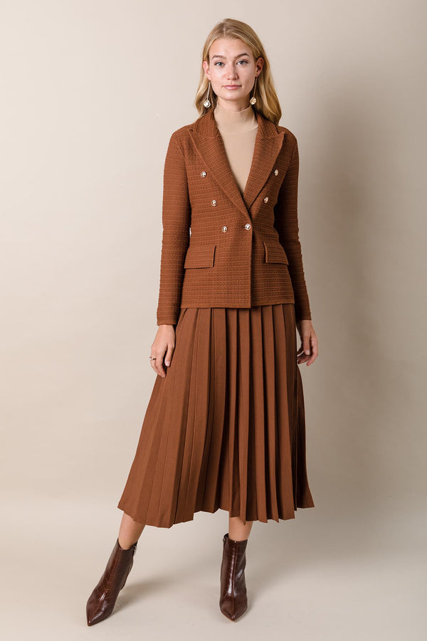 The Maxi Infinity Skirt in Caramel