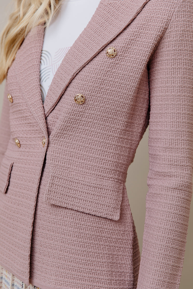 The Monaco Blazer in Dusty Rose