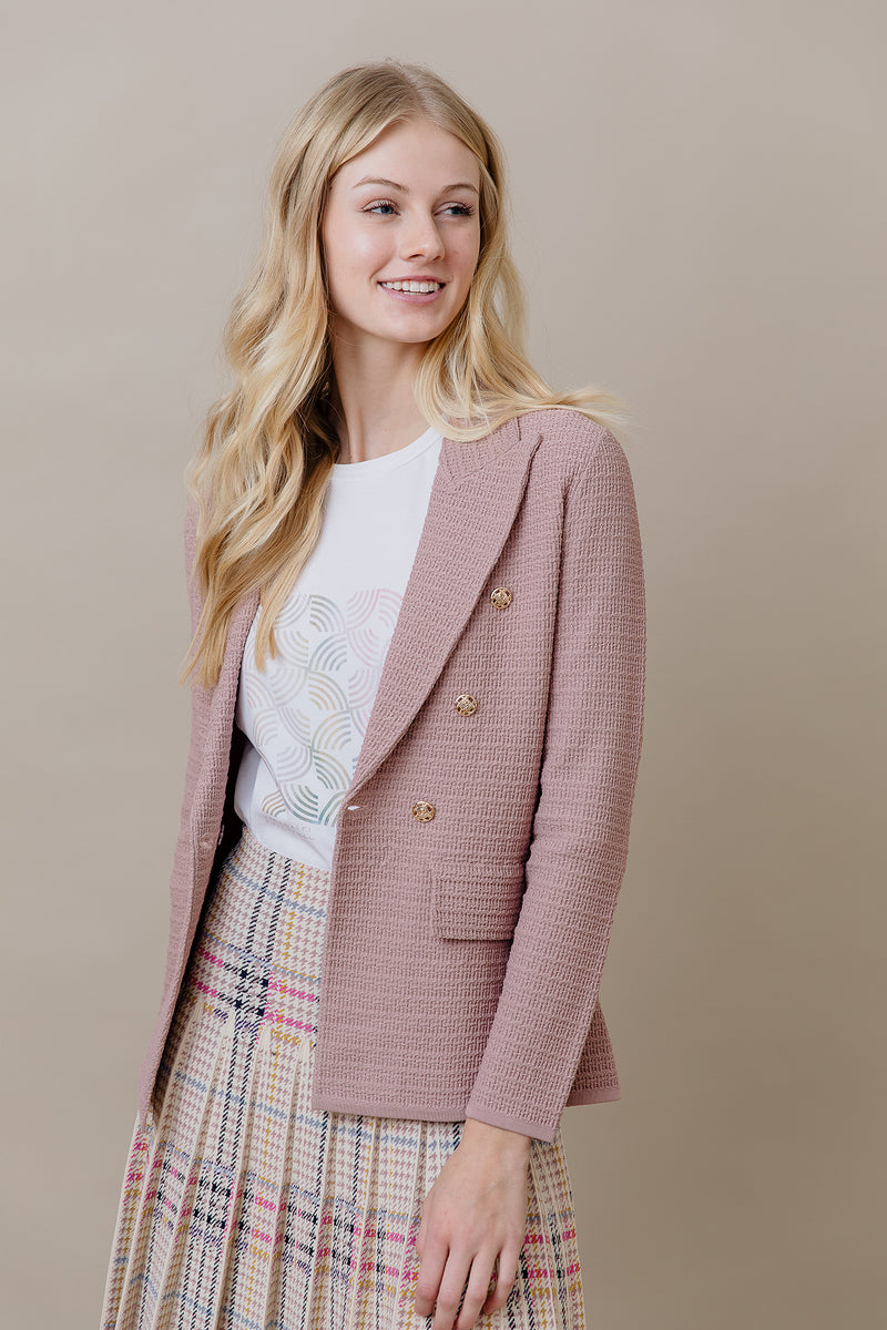 The Monaco Blazer in Dusty Rose