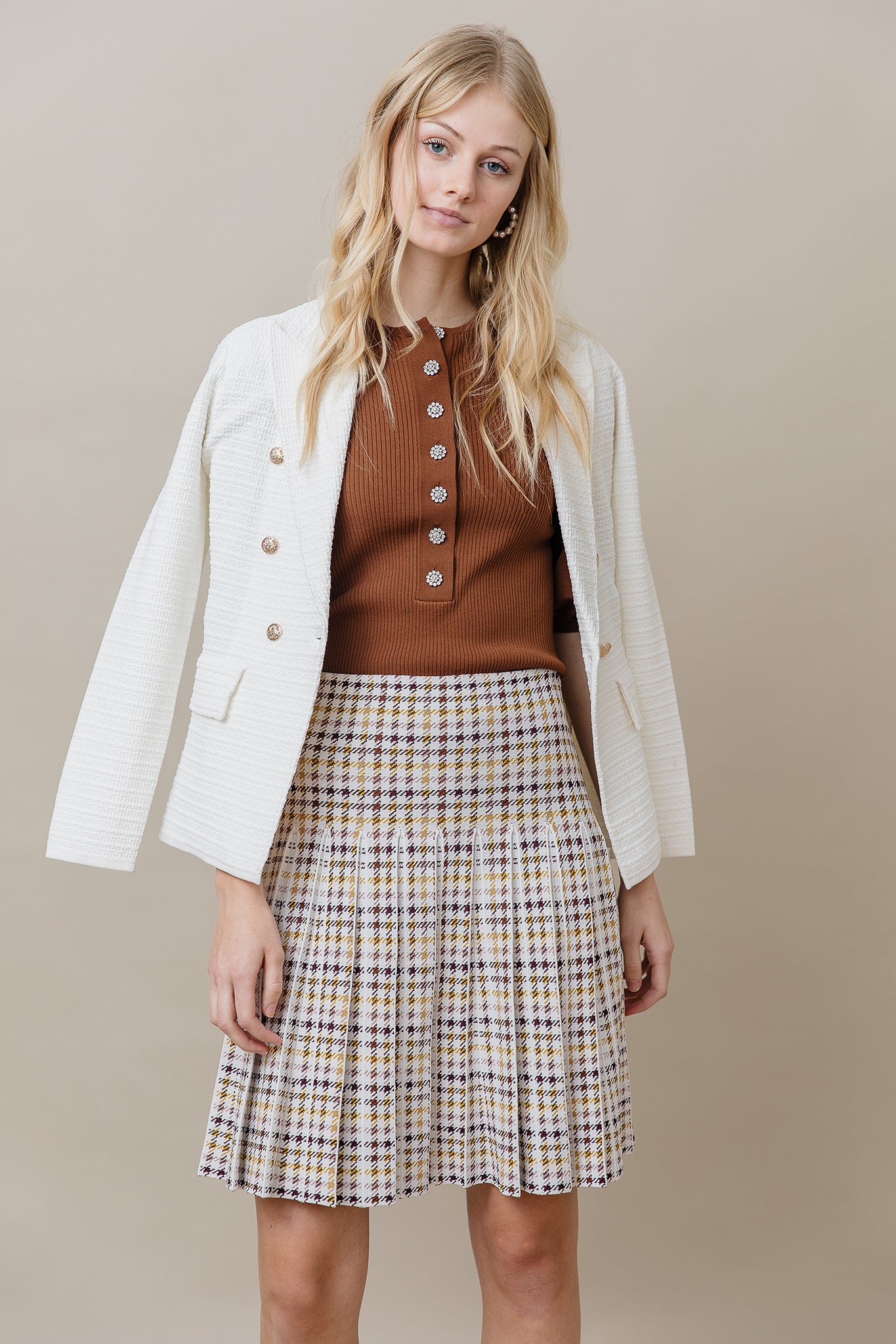 The Monaco Blazer in Soft White