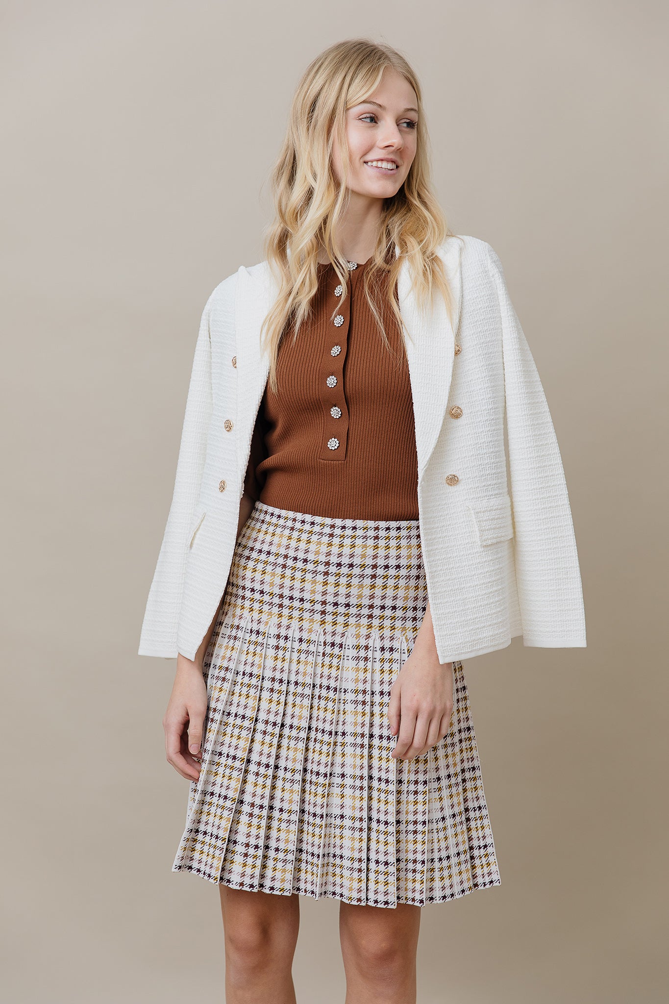 The Monaco Blazer in Soft White