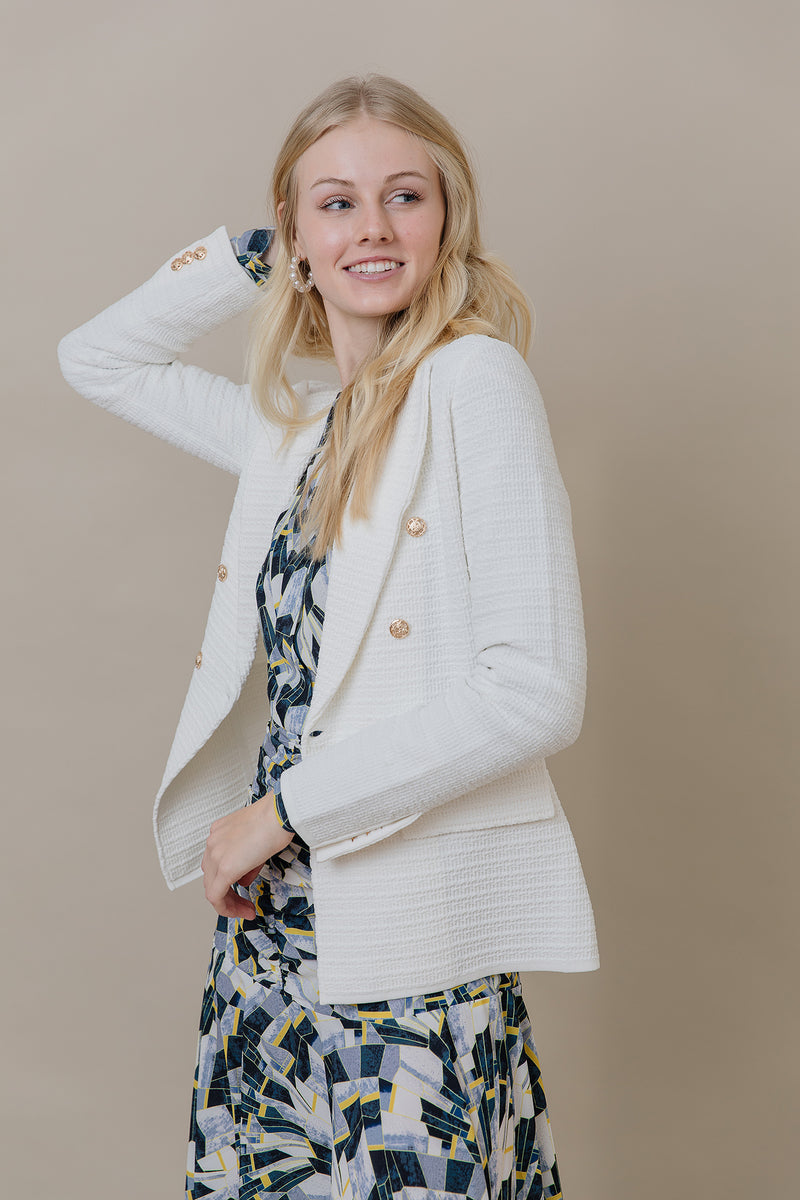 The Monaco Blazer in Soft White