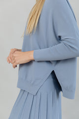 Montia Top in Slate Blue
