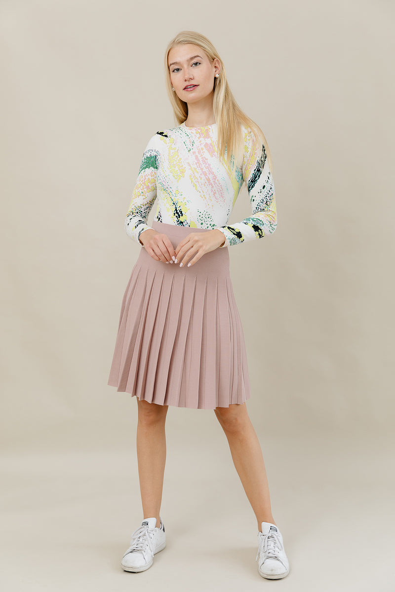 Infinity Skirt in Dusty Rose