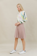Infinity Skirt in Dusty Rose